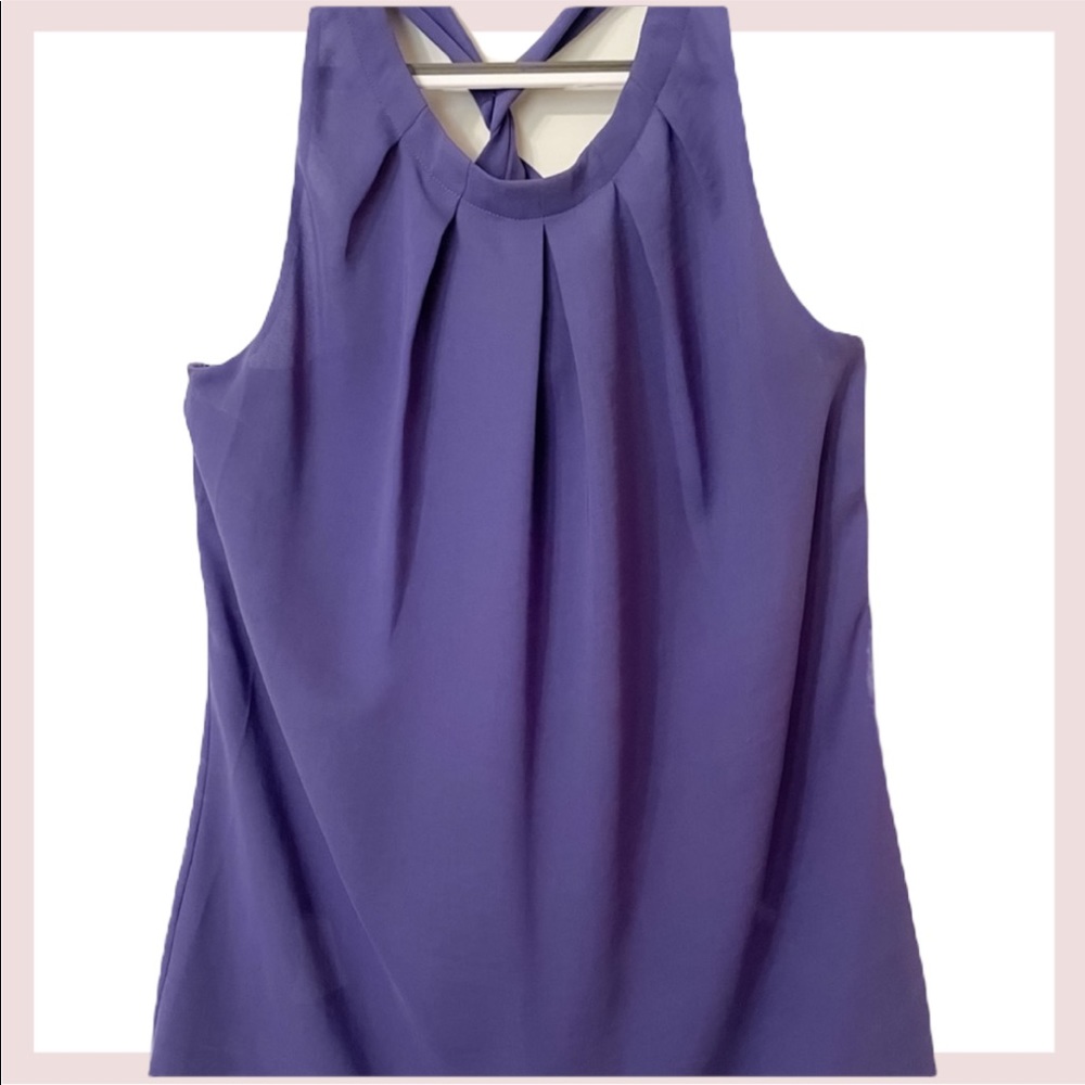 BANANA REPUBLIC purple halter blouse
